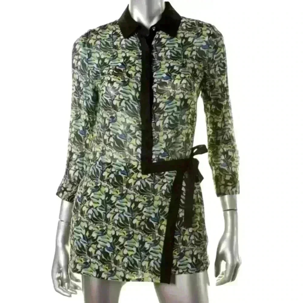 Rachel Roy Womens Tuscan Skort Romper Jumpsuit Multicolored Toucan Size 2